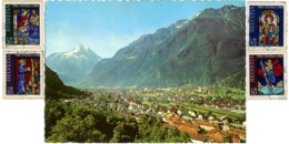 SVIZZERA  SUISSE  UR  ERSTFELD  Panorama  4 Nice Stamps  Pro Patria 1969 - Erstfeld