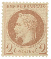 France : N°26B* - 1863-1870 Napoléon III Lauré