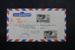 TOGO - Enveloppe De Lomé Pour Alger En 1953,  Affranchissement Plaisant - L 64208 - Cartas & Documentos