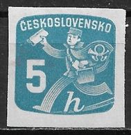 Czechoslovakia 1945. Scott #P27 (M) Newspaper Delivery Boy - Timbres Pour Journaux