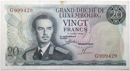 Luxembourg - 20 Francs - 1966 - PICK 54a.2 - TTB - Luxembourg