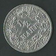 Moneta Impero Tedesco ½ Mark 1918 Argento (40) - 1/2 Mark