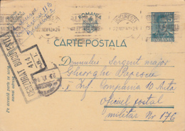 WW2 LETTER, CENSORED BUCHAREST NR 414/B1, KING MICHAEL PC STATIONERY, ENTIER POSTAL, 1942, ROMANIA - World War 2 Letters