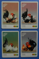 Thailand X4 Chicken Rooster Bird Oiseaux Vogel Pajaro Uccello Birds - Galline & Gallinaceo