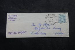 INDE - Enveloppe Commerciale De Kodaikanal En 1953 Pour La Suède, Affranchissement Plaisant - L 64275 - Lettres & Documents