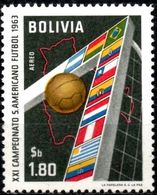 Bolivie 1963 - Poste Aérienne - Les 21èmes Championnats Sud-américains De Football, La Paz - Copa América