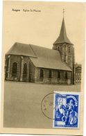 BELGIQUE CARTE MAXIMUM DU N°636 BASILIQUE SAINT MARTIN A LIEGE AVEC OBLITERATION ANGRE ?-?-(44) - 1934-1951