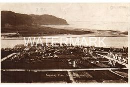 DEGANWY FROM CASTLE RUINS OLD RP POSTCARD WALES - Caernarvonshire