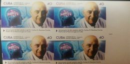 RO) 2018  CUBA - CARIBBEAN, MEDICINE- FATHER OF NEUROSURGERY CARLOS M. RAMIREZ CORRIA - PERIPHERAL CENTRAL NERVOUS SYSTE - Geschnittene, Druckproben Und Abarten