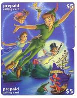 Disney $5, LDPC, 2 Prepaid Calling Cards, PROBABLY FAKE, # Fd-24 - Puzzle