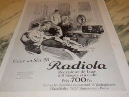 ANCIENNE PUBLICITE LE SFER 28 ET  RADIOLA  1928 - Posters