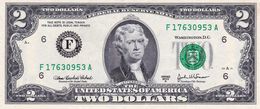 USA 2 DOLLARS 2003 A ATLANTA GEORGIA (F) PREFIX "F-A" AU "free Shipping Via Regular Air Mail (buyer Risk)" - Biljetten Van De  Federal Reserve (1928-...)
