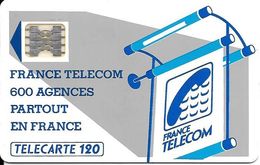 CARTE-PUBLIC-600 AGENCES-Te35-120U-SC5-ab.544.E- Couronne évidée-Barre Inferieure + Courte-5Impact-N°15829-Utilisé-TBE - - 600 Agences