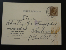 Carte Entête Palais Des Bas Oblit. Luxembourg Ville 1934 - Brieven En Documenten