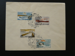 Lettre Cover Jeux Olympiques Olympic Games Cortina D'Ampezzo Italie 1956 - Inverno1956: Cortina D'Ampezzo