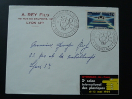 Lettre Cover Vignette Salon Des Plastiques Plastic Chimie Chemistry Oyonnax 01 Ain 1964 - Lettres & Documents