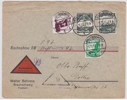 Deutsches Reich Netter NN-Brief Der Fa.Walter Behrens Braunschweig Mit MIF - Région Des Sudètes