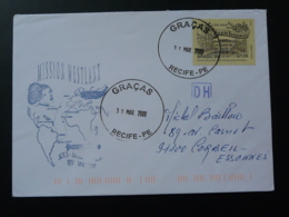 Lettre Sous-marin La Praya Submarine Mission Westlant Escale Au Bresil 2000 (ex 3) - Cartas & Documentos