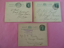 Royaume Uni 3 Cartes Postales De 1902 - Andere & Zonder Classificatie