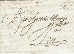 1679- Letter From Lisboa To Lille ( North Of France  - Rating 10 Patars - ...-1853 Prephilately