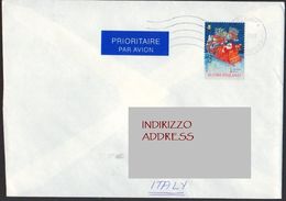 Finland Italia Helsinki 2001 Christmas Santa Claus Sleigh Natale Babbo Natale Slitta Noël Traîneau LET00004 - Cartas & Documentos