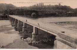 Cpa St Sever Sur Adour,le Grand Pont Et Les Coteaux De L'Adour. - Saint Sever