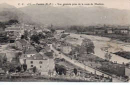 Cpa Tardets, Vue Générale Prise De La Route De Mauléon. - Other & Unclassified