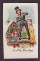 CPA Ramoneurs Enfant Fantaisie RAMONEUR Porte Bonheur Circulé Gaufré Embossed - Humorous Cards