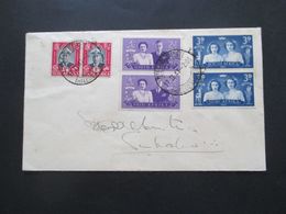 Südafrika 1947 Beleg Mit Wappen House Of Assembly Cape Town 3 Paare South Africa / Suid Africa Stempel Parliament - Storia Postale