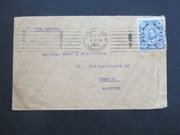 Südafrika 1910 Nr. 1 Auf Beleg Stempel Johannesburg Transvaal  Via London Nach Wien Österreich - Cartas