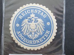 Vignette Siegelmarke Papiersiegel Rreichsadler Reichstag Abgeordneter Ungebraucht! - Erinnophilie