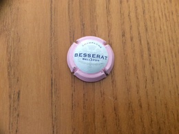 Capsule Champagne "BESSERAT De BELLEFON" (bleu, Gris Sur Fond Blanc Corolle Rose) - Besserat De Bellefon