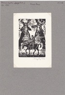 EX-Libris - Cervantes (1547-1616) - Don Quichot ) Fight Against The MILLS - Exlibris