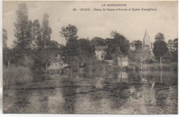 61 ATHIS Etang De Queue D'Aronde Et Eglise Evangélique - Athis De L'Orne