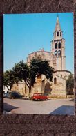 CPSM MONTAGNAC HERAULT 34 EGLISE SAINT ANDRE XIII EME ET XIV EME ED SL  AUTO VOITURE RENAULT 4 CITROEN 2 CV ESTAFETTE - Montagnac