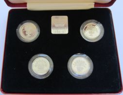 28258g  ROYAL MINT -  1984-1987 - UNITED KINGDOM - £1 SILVER PROOF -COLLECTION - Mint Sets & Proof Sets