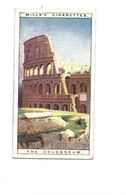 Chromo ITALIE ITALIA COLISÉE COLOSSEO COLOSSEUM ROME ROMA Didactique Au Dos 2 Scans 67x36 Mm TB WILLS'S Cigarettes - Wills