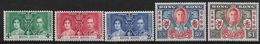 HONG KONG 1937 CORONATION AND 1946 VICTORY SETS MOUNTED MINT Cat £26 - Ungebraucht