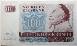 Suède - 100 Kronor - 1976 - PICK 54b.4 - TTB - Suède