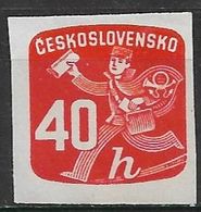 Czechoslovakia 1945. Scott #P33 (M) Newspaper Delivery Boy - Newspaper Stamps