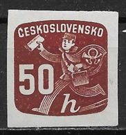 Czechoslovakia 1945. Scott #P34 (M) Newspaper Delivery Boy - Newspaper Stamps