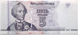 Transnistrie - 5 Roubles - 2007 - PICK 43a - NEUF - Other - Europe