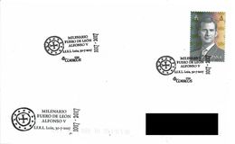 SPAIN. POSTMARK 1000th ANNIV. FUERO DE LEON. KING ALFONSO V. 2017 - Andere & Zonder Classificatie