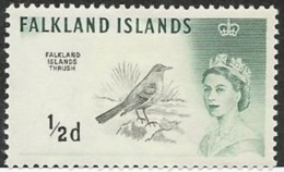 FALKLAND ISLANDS; QUEEN ELIZABETH; BIRD-THRUSH - Oceania (Other)