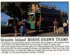 (A 16) Australia - SA - Granite Island Horse Drawn Trams - Andere & Zonder Classificatie