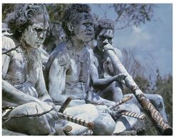 (A 16) Australia - Traditional Didgerido Playing At Corroboree - Aborigènes