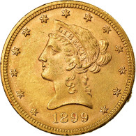 Monnaie, États-Unis, Coronet Head, $10, Eagle, 1899, U.S. Mint, Philadelphie - 10$ - Eagles - 1866-1907: Coronet Head (Testa Coronata)