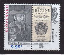 Slovaquie 2016 450° Anniversaire De JAN JESSENIUS Philosophe Médecin - Unused Stamps