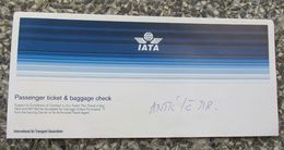 IATA AIRLINES - CROATIA AIRLINES DUBROVNIK AIRPORT, PASSENGER TICKET & BAGGAGE CHECK, BILLET COUPON - Europe