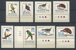 262 - NIUAFO OU 1986 - Yvert 72/79 Surcharge Adhesif - Oiseau - Neuf ** (MNH) Sans Trace De Charniere - Tonga (1970-...)